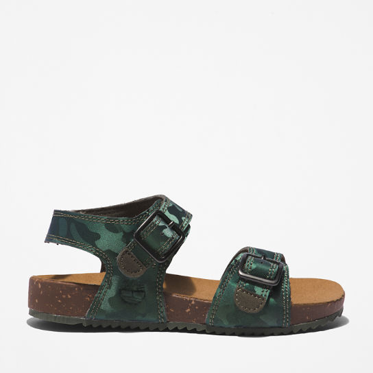 Castle Island Sandal for Youth in Green | Timberland