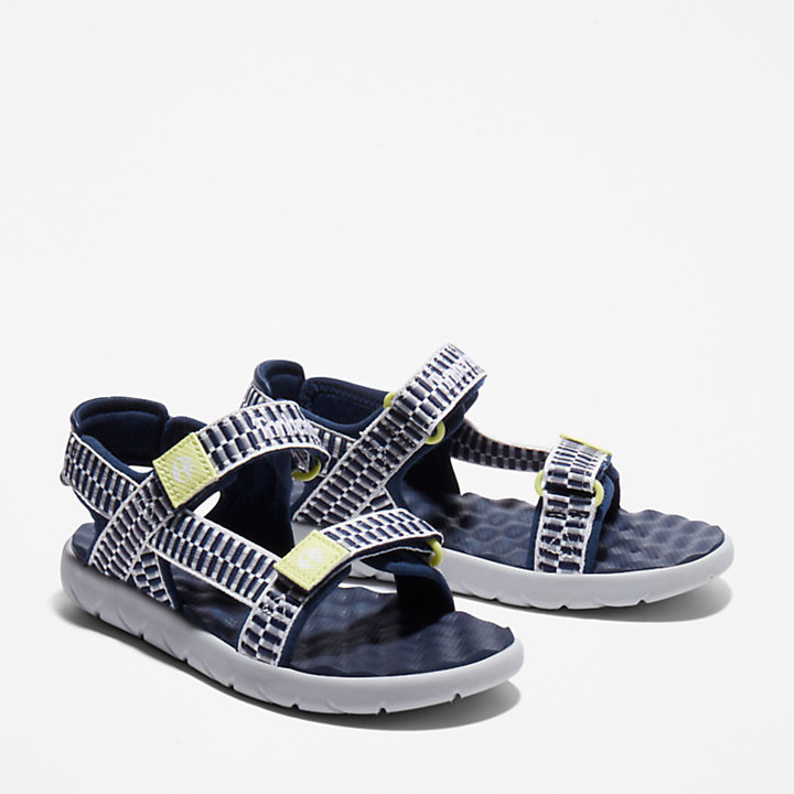Perkins Row Webbing Sandal for Youth in Navy | Timberland