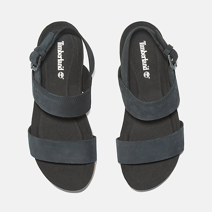 Malibu Waves Sandale mit zwei Riemen für Damen in Schwarz