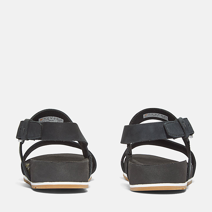 Malibu Waves Sandale mit zwei Riemen für Damen in Schwarz