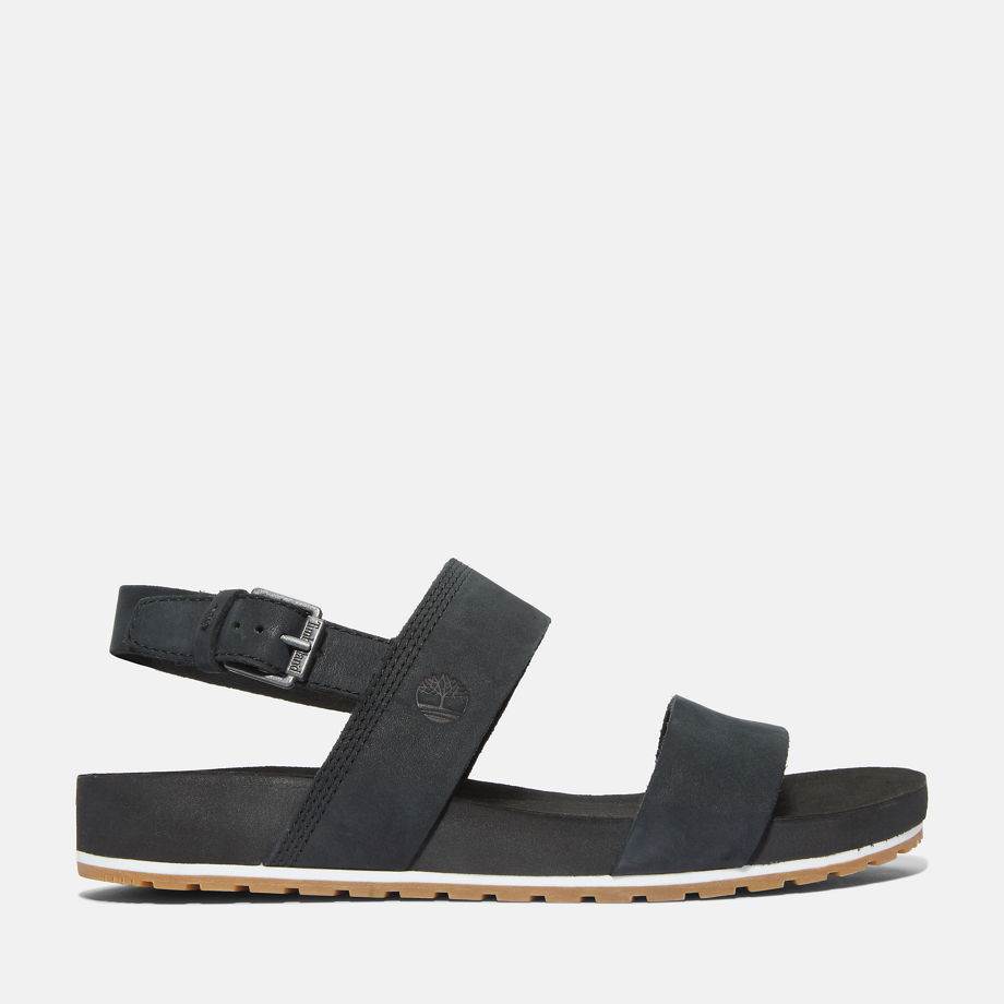 Timberland Malibu Waves 2-strap Sandal For Women In Black Black, Size 6