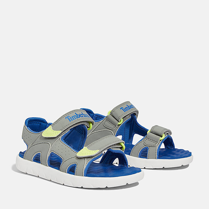 Perkins Row Double-strap Sandal for Youth in Grey