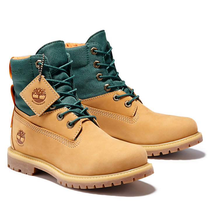 6-inch ReBOTL™ Fabric and Leather Boot for Women in Yellow-