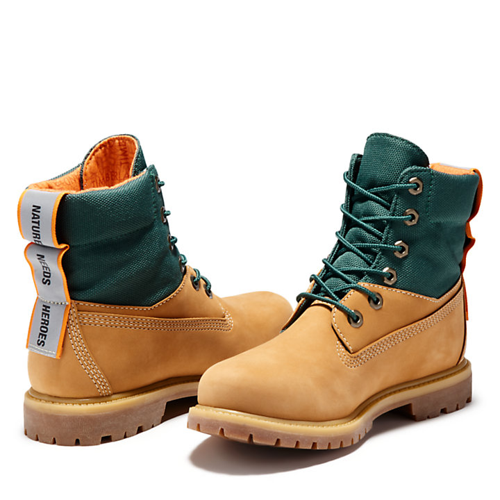 6-inch ReBOTL™ Fabric and Leather Boot for Women in Yellow-