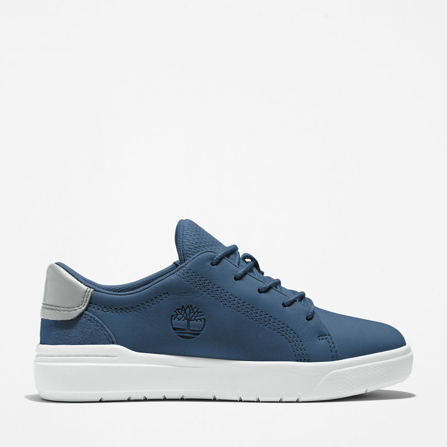 Timberland Seneca Bay Lace-up Low Trainer For Youth In Blue Blue Kids