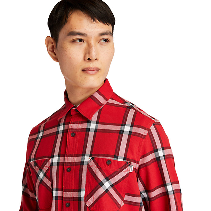 Nashua River Heavy-flannel Checked Shirt for Men in Red-