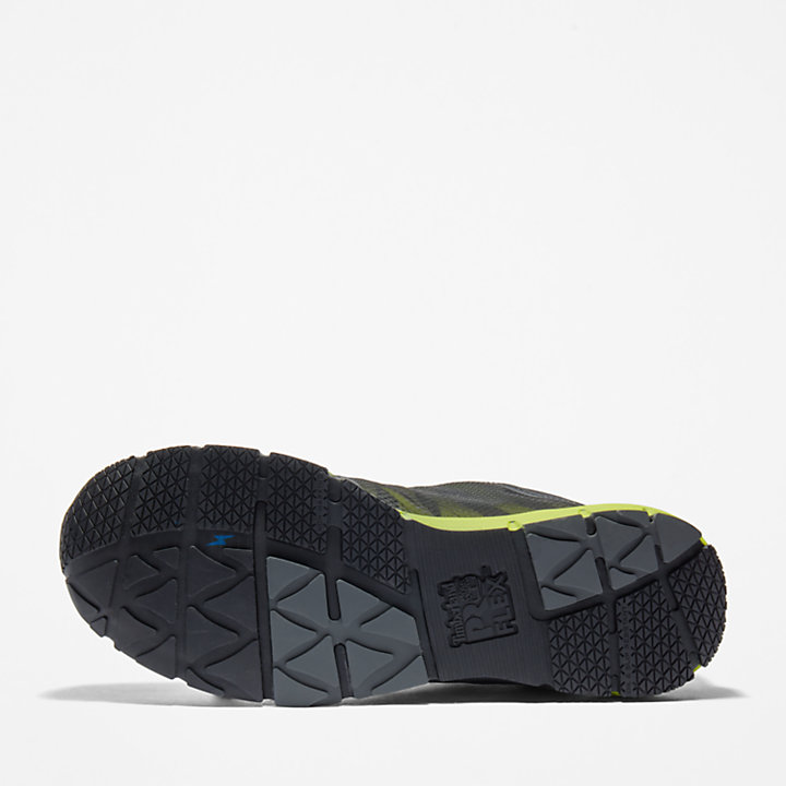 Zapato de trabajo Radius Alloy-Toe para hombre en color negro y verde-