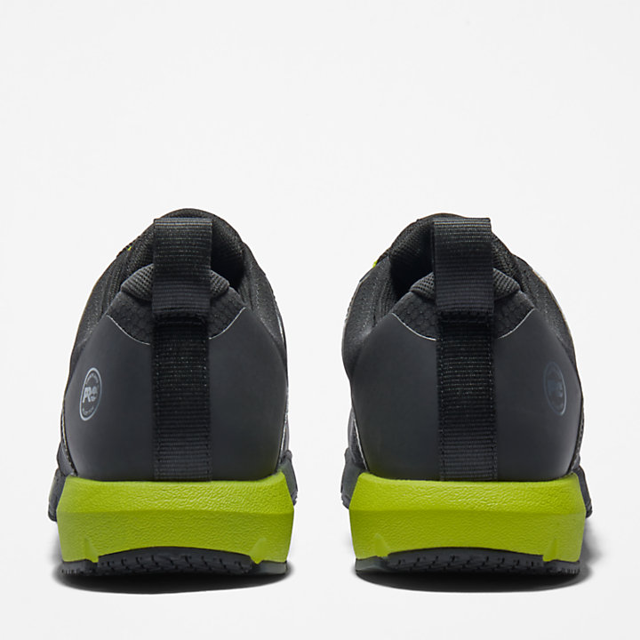Radius Werkschoenen met veiligheidsneus voor heren in zwart en groen-