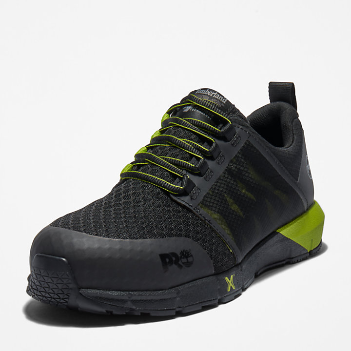 Zapato de trabajo Radius Alloy-Toe para hombre en color negro y verde-