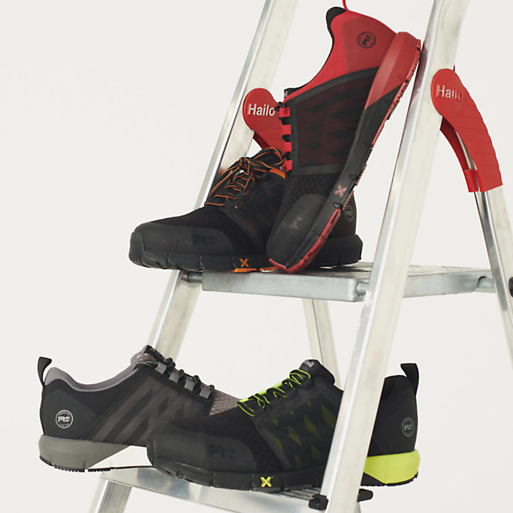 Sapato de Trabalho com Biqueira em Liga Radius para Homem em preto e verde-