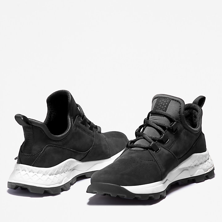 Brooklyn Lace-Up Sneaker voor Heren in zwart-