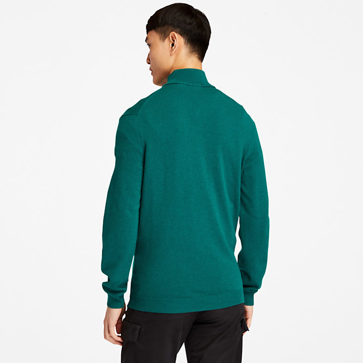Cohas Brook Zip-neck Sweater for Men in Green-