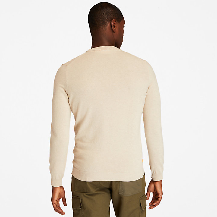 Cohas Brook Crewneck Sweater for Men in White-
