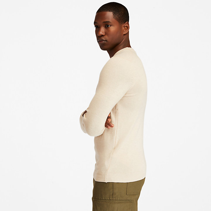 Cohas Brook Crewneck Sweater for Men in White-