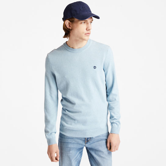 Cohas Brook Crewneck Sweater for Men in Light Blue | Timberland