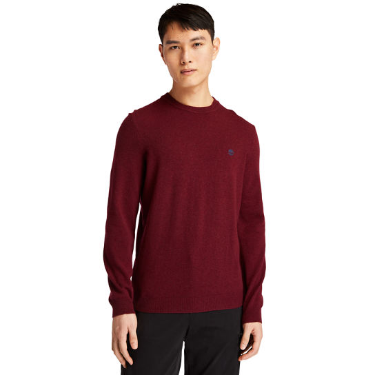 Pull à col rond Cohas Brook pour homme en rouge | Timberland