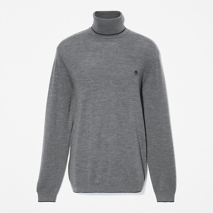 Nissitissit River Merino Sweater for Men in Dark Grey-