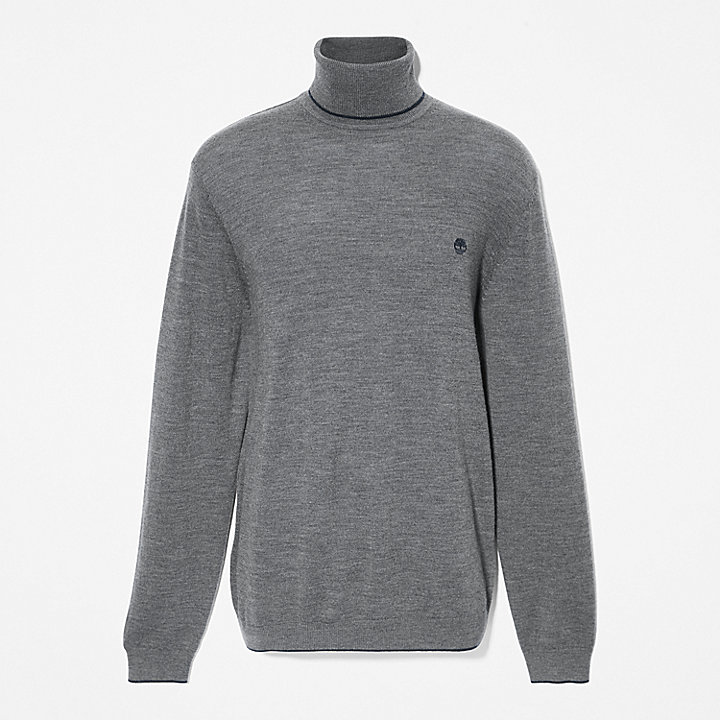 Nissitissit River Merino Sweater for Men in Dark Grey