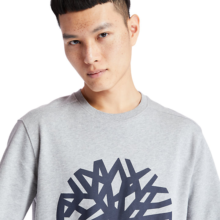 Sweatshirt met Timberland®-boomlogo voor heren in grijs-