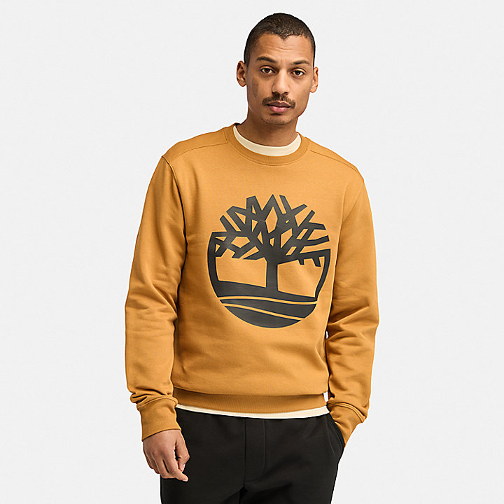 Sudadera con logotipo del árbol Timberland® para hombre en naranja