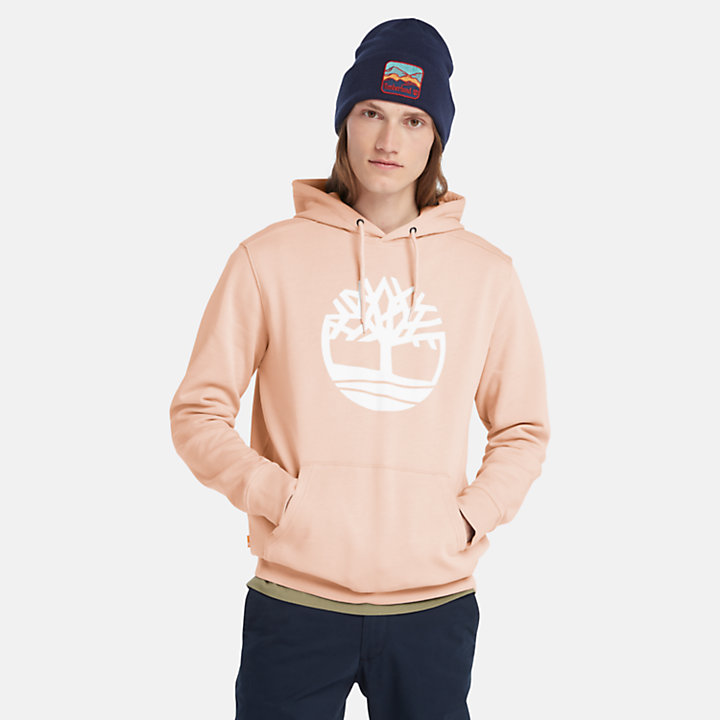 Hoodie mit Timberland® Baum-Logo für Herren in Pink-