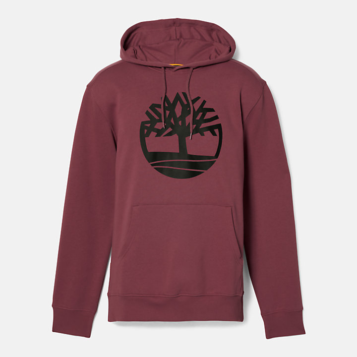 Hoodie mit Timberland® Baum-Logo für Herren in Burgunderrot-