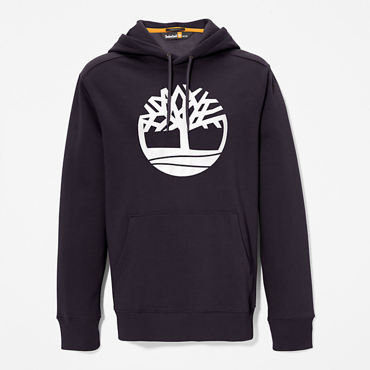 Core Tree Logo Hoodie for Men in Black-