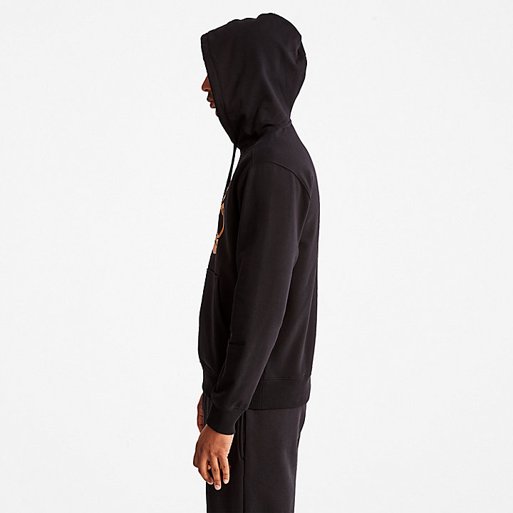 Camisola com Capuz e Logótipo da Árvore Timberland® para Homem em preto
