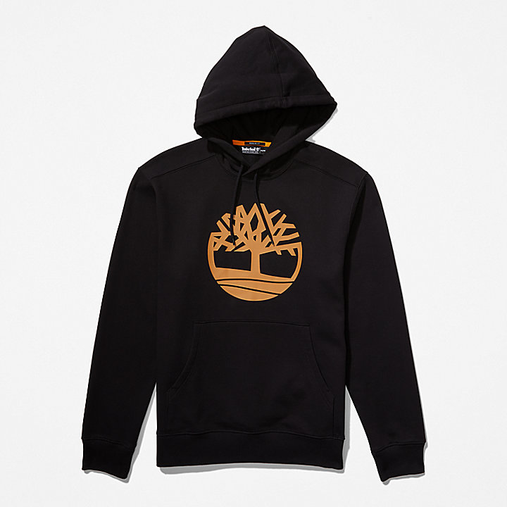 Hoodie mit Timberland® Baum-Logo für Herren in Schwarz