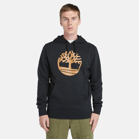 Hoodie mit Timberland® Baum-Logo für Herren in Schwarz | Timberland