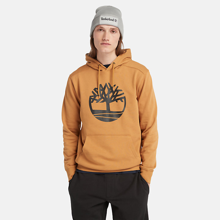 Timberland® Tree Logo Hoodie for Men in Dark Yellow-