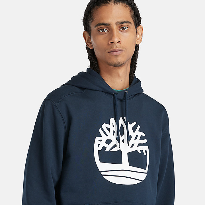 Hoodie mit Timberland® Baum-Logo für Herren in Navyblau