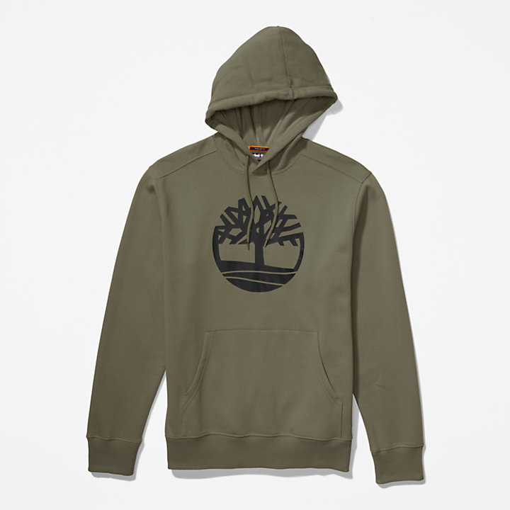 Hoodie mit Timberland® Baum-Logo für Herren in dunkelgrün-