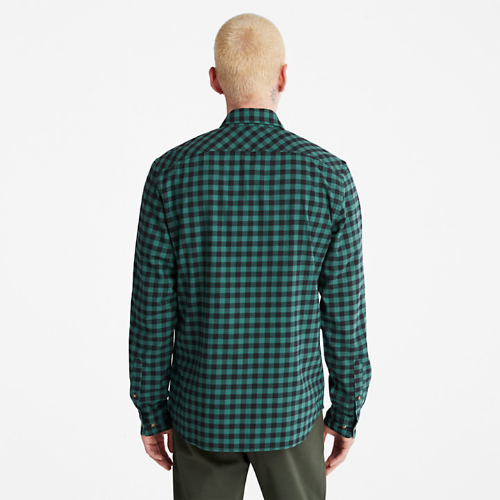 Camisa Xadrez Back River para Homem em verde-