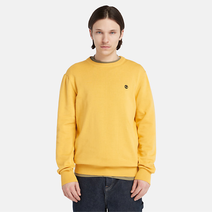 Williams River Crewneck Jumper for Men in Yellow | Timberland