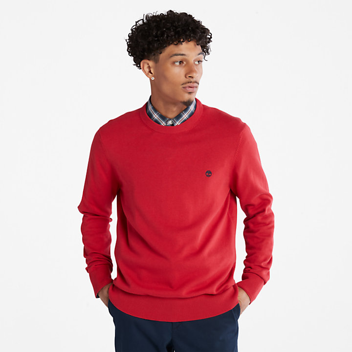Jersey de cuello redondo Williams para hombre en rojo | Timberland