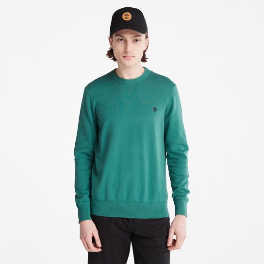 Pull à col rond Williams River pour homme en vert | Timberland