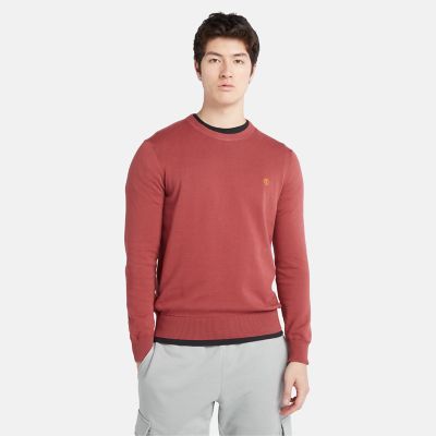 Timberland Williams River Crewneck Jumper For Men In Red Red