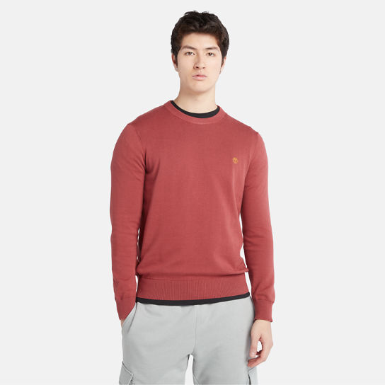 Pull à col rond Williams River pour homme en rouge | Timberland
