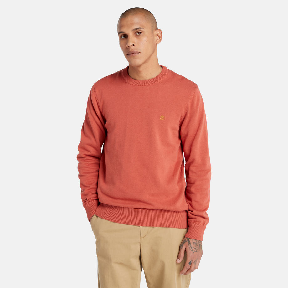 Timberland Williams River Crewneck Jumper For Men In Red Red, Size XXL