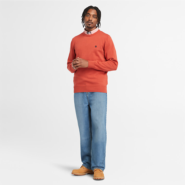 Williams River Crewneck Sweater for Men in Red | Timberland