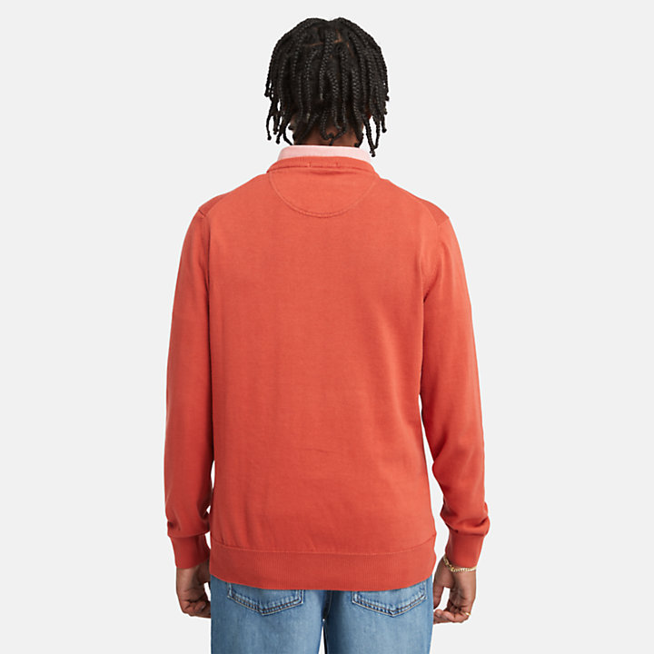 Williams River Crewneck Sweater for Men in Red-