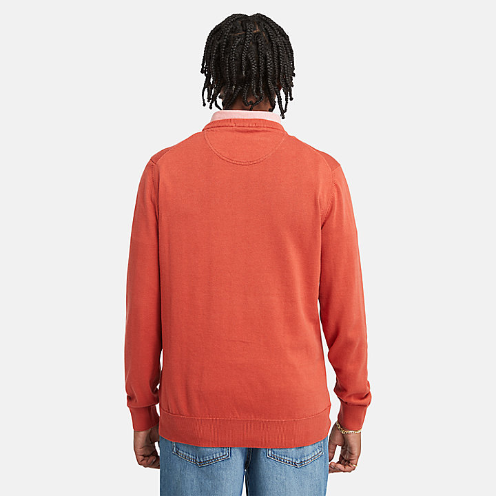 Williams River Crewneck Sweater for Men in Red