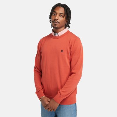 Timberland Williams River Crewneck Sweater For Men In Red Red