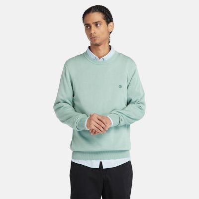 Timberland Williams River Crewneck Sweater For Men In Green Green