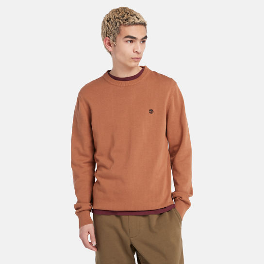 Pull à col rond Williams River pour homme en orange | Timberland
