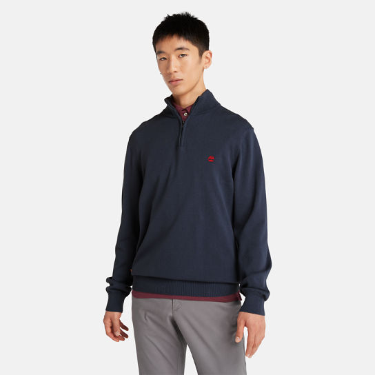 Williams River Quarter-zip Pullover for Men in Navy | Timberland