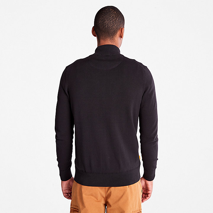 Williams River Full-Zip Sweater for Men in Black
