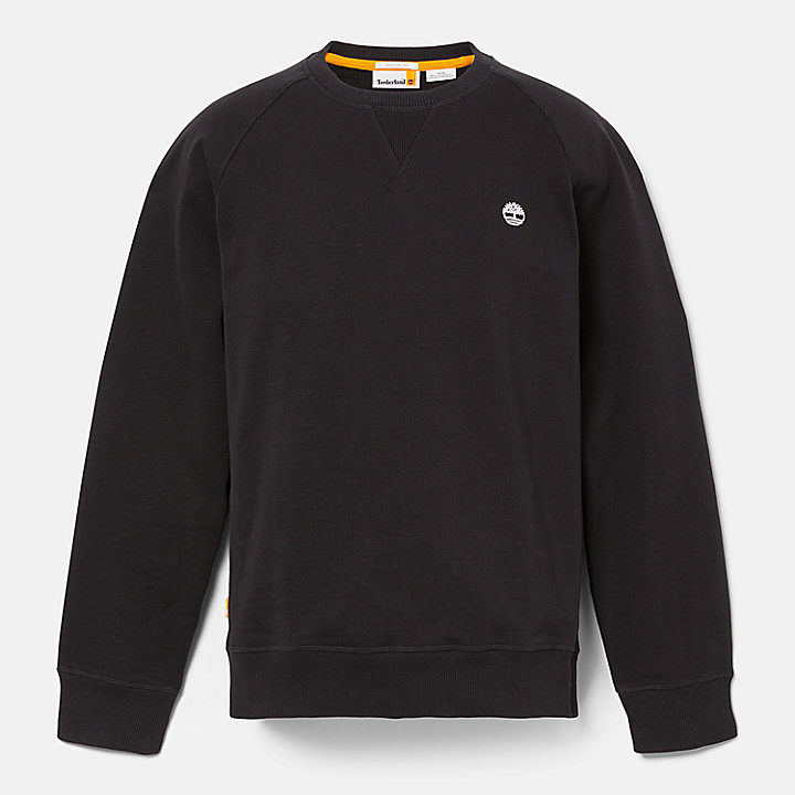 Exeter River sweatshirt met ronde hals voor heren in zwart