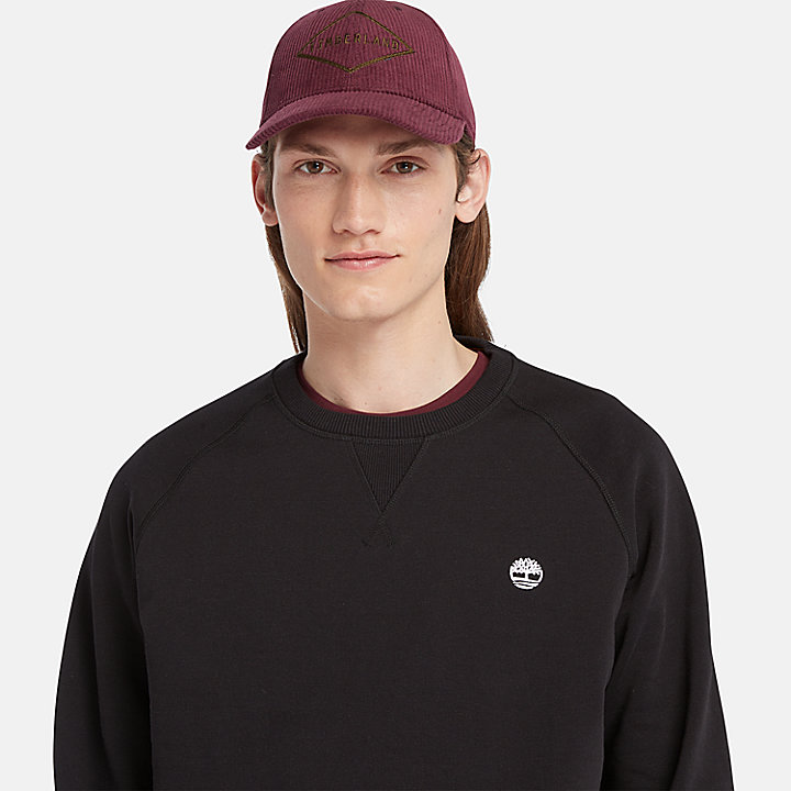 Exeter River sweatshirt met ronde hals voor heren in zwart